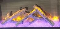 Le feu - rondins en céramique en bois de cheminée pour la température S-104 de service de ℃ du foyer au gaz 800~1000
